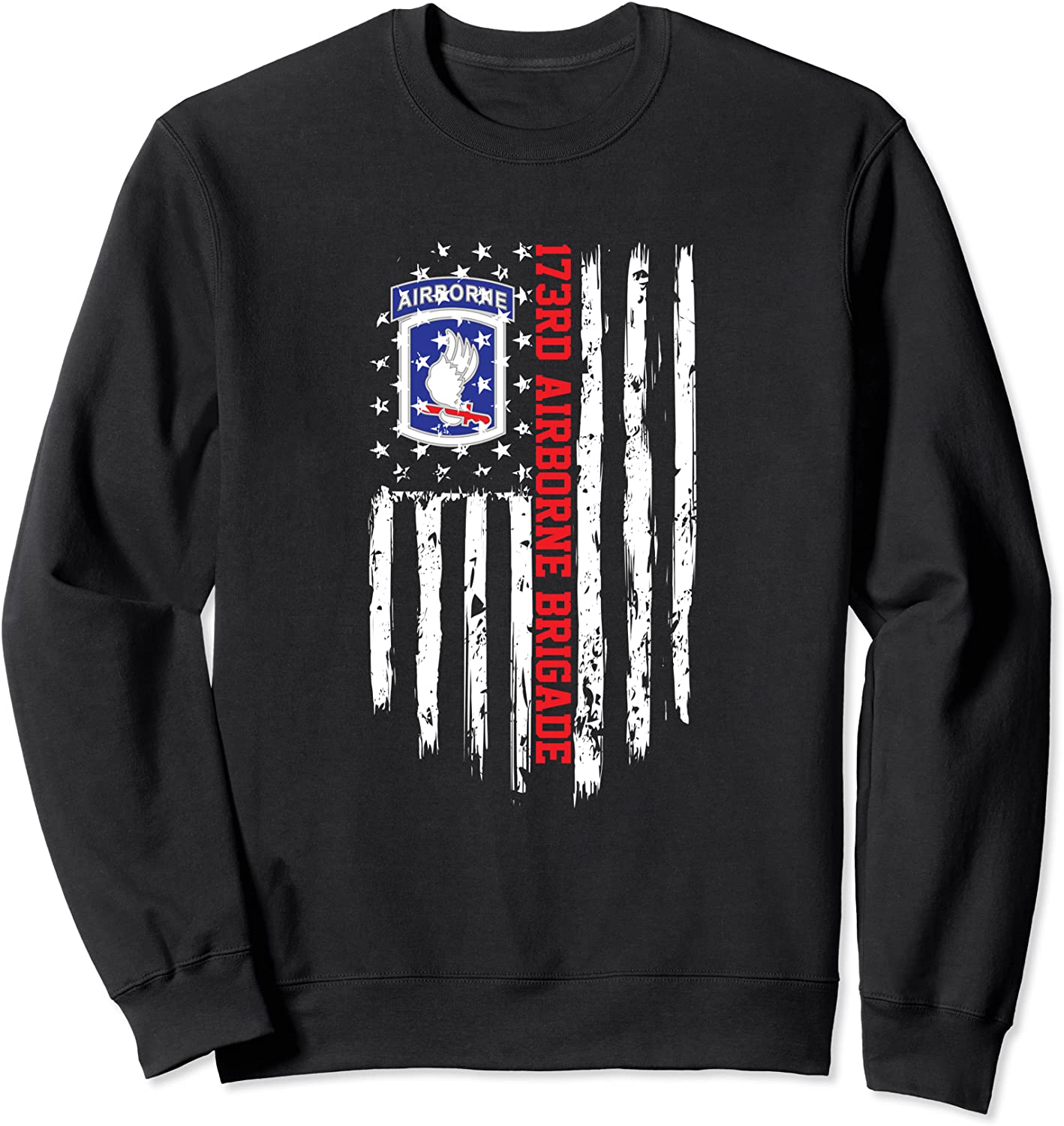 173rd Airborne Brigade American Flag Sweatshirt