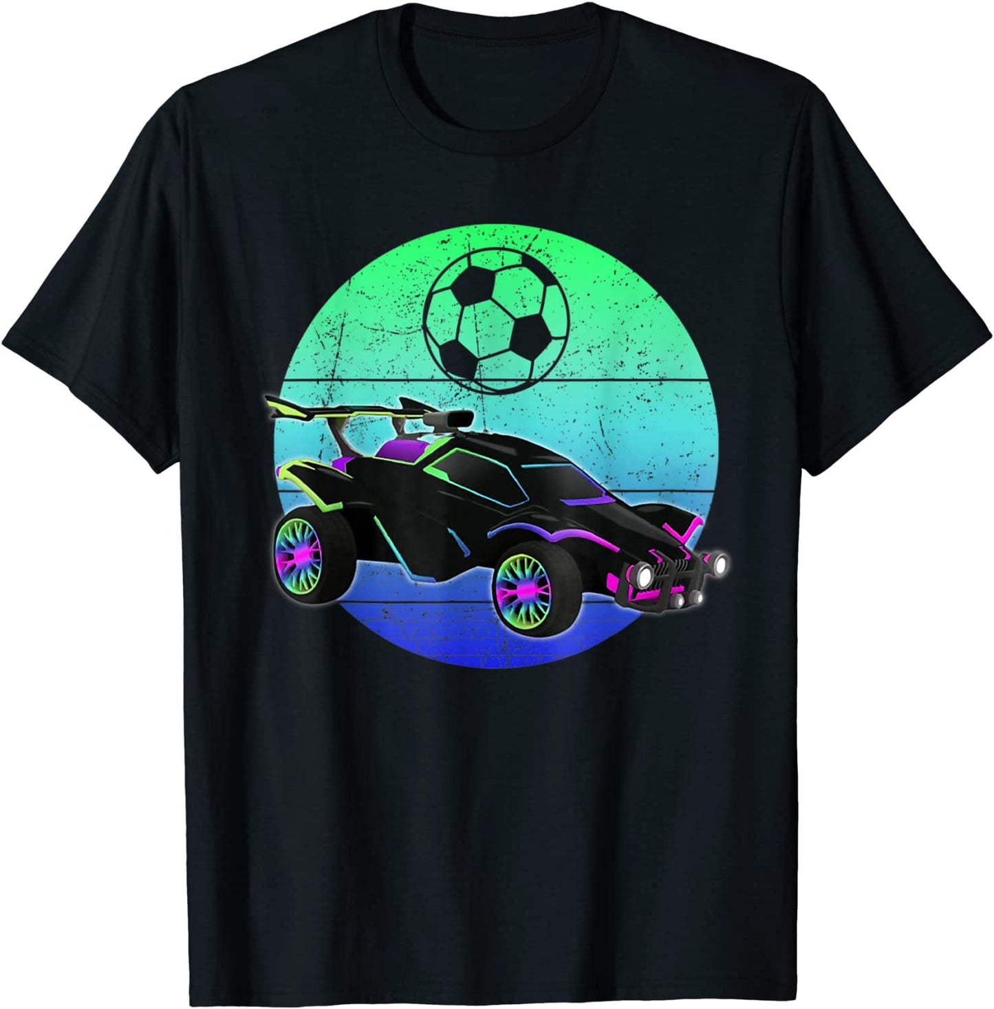 Retro Style Rocket RC Soccer Car League Funny Gamer T-Shirt