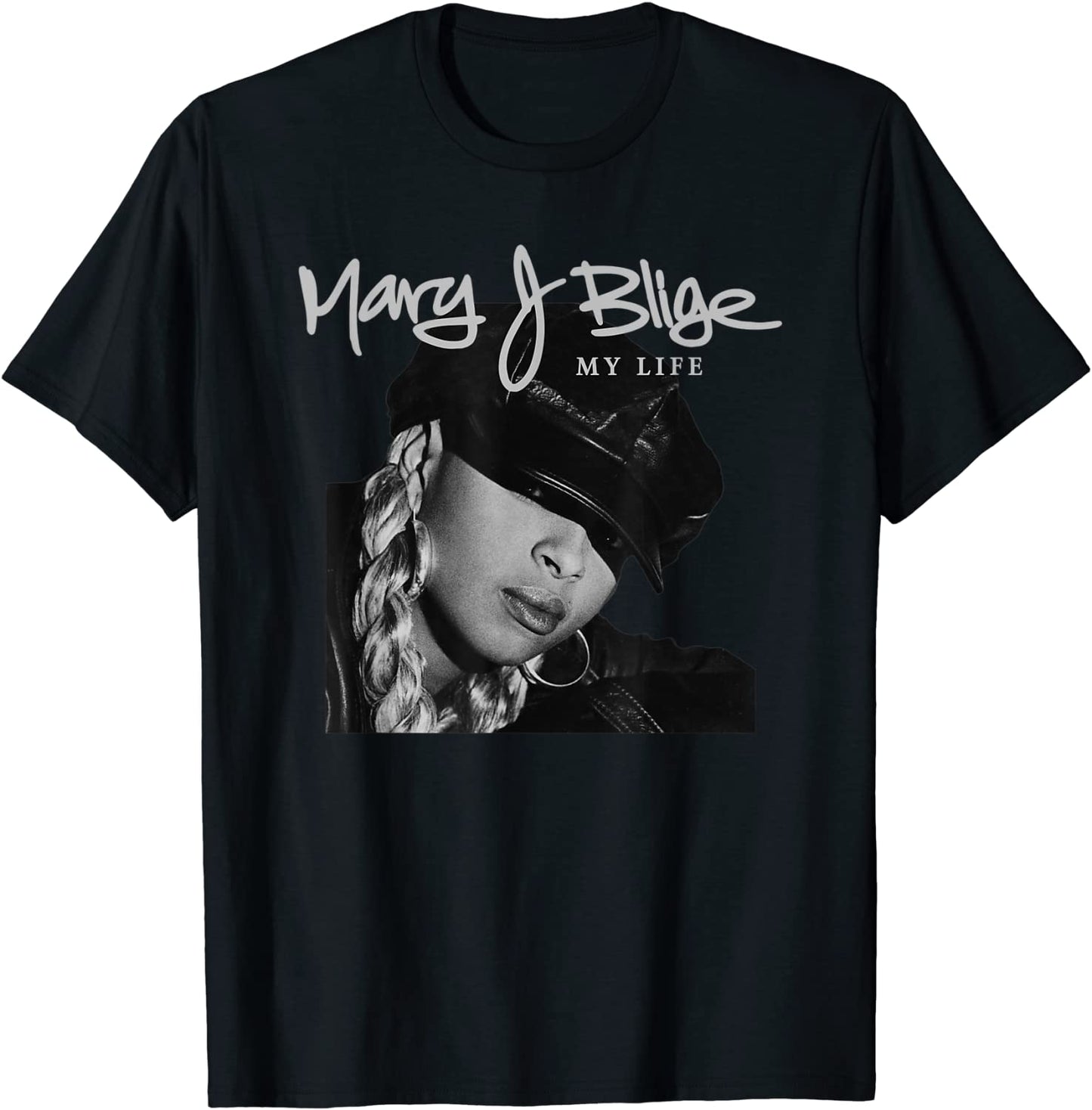 Official Mary J Blige My Life Tracklist Back T-Shirt