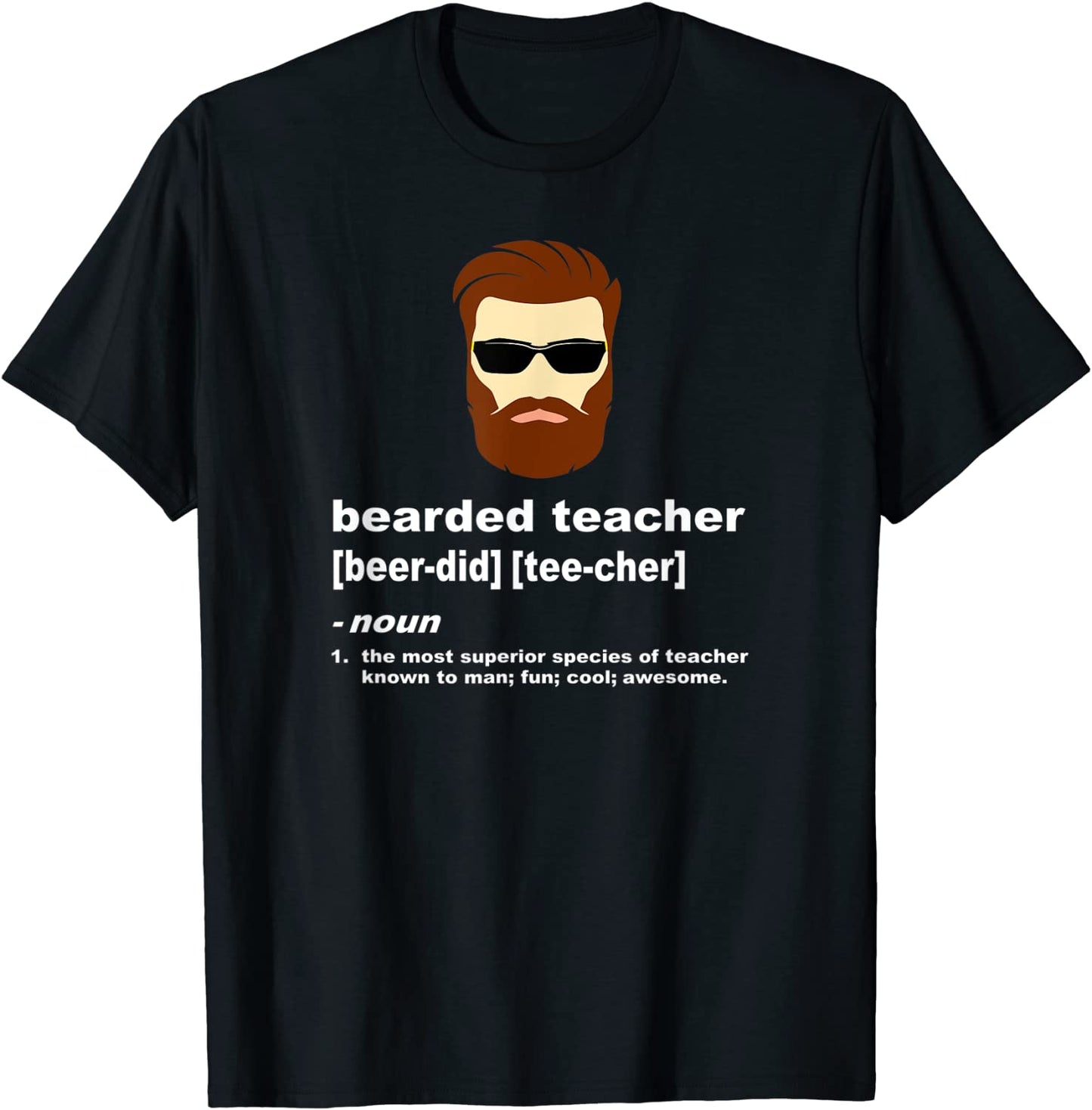 Funny Beard Teacher Shirt Teacher Appreciation Gift for Men