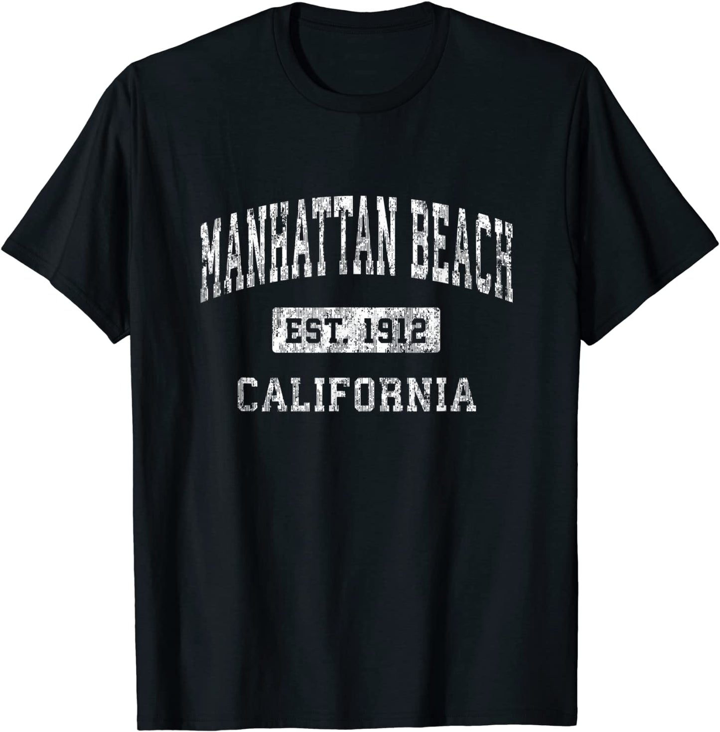 Manhattan Beach California CA Vintage Established Sports T-Shirt