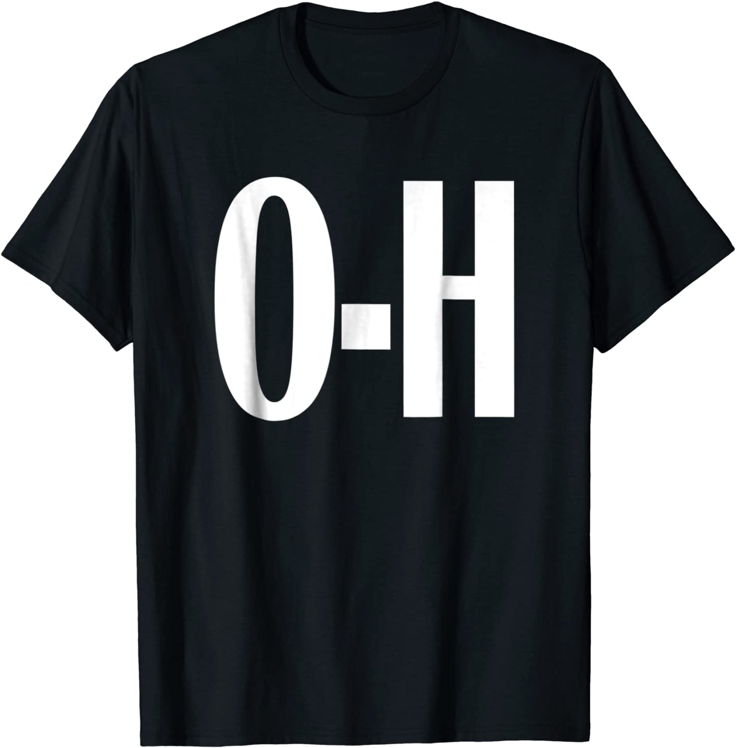 O-H Couples Matching Ohio Sports Football Funny Fun T-shirt