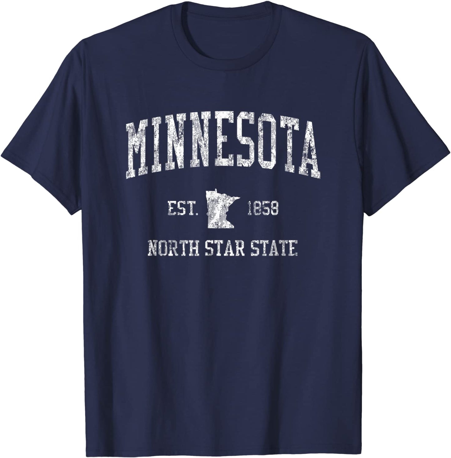 Minnesota T-Shirt Vintage Sports Design Minnesotan MN Tee