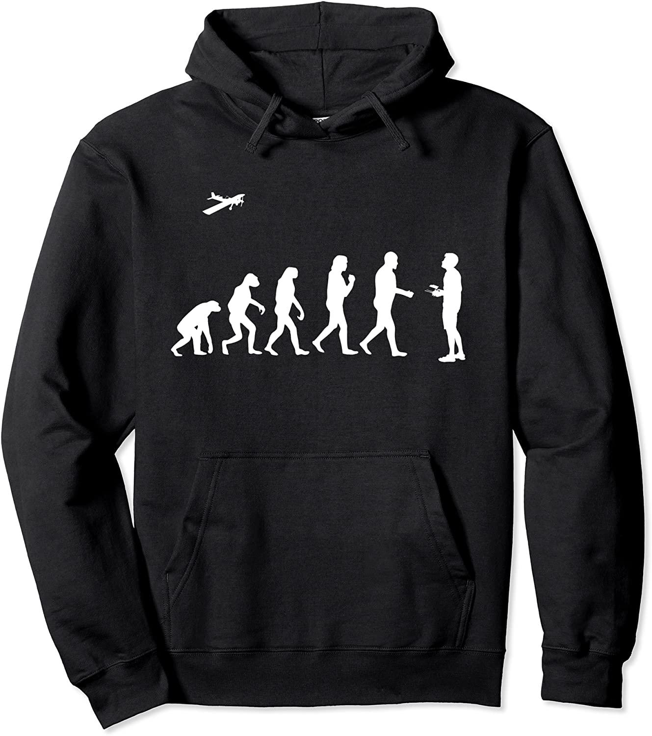 Funny RC Plane Gift For Men Women Cool RC Pilot Evolution Pullover Hoodie
