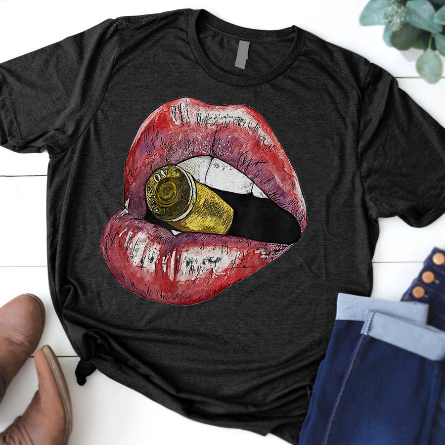 Bite The Bullet Lips T Shirt