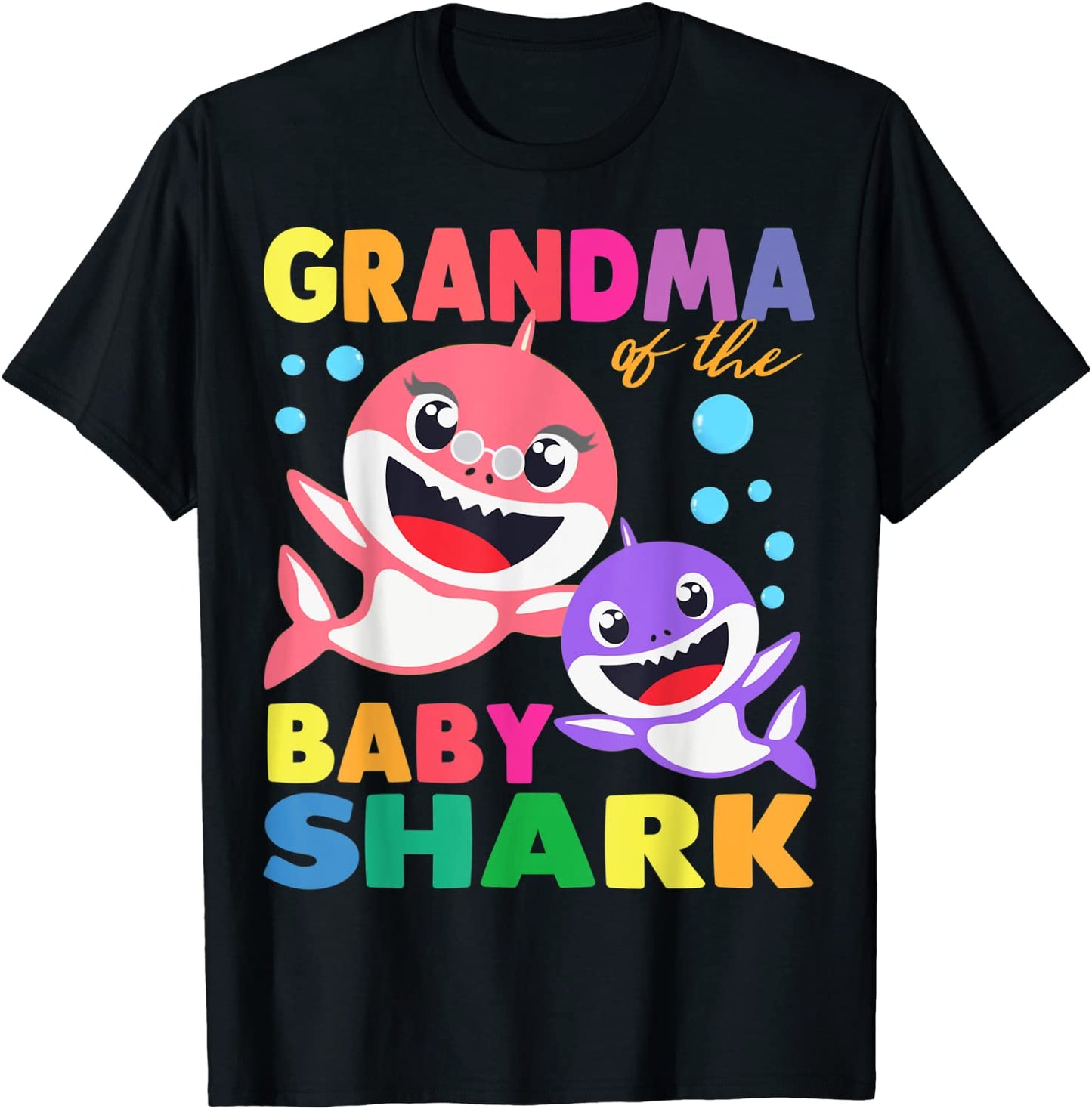 Grandma Of The Baby Shark Birthday Grandma Shark Shirt T-Shirt