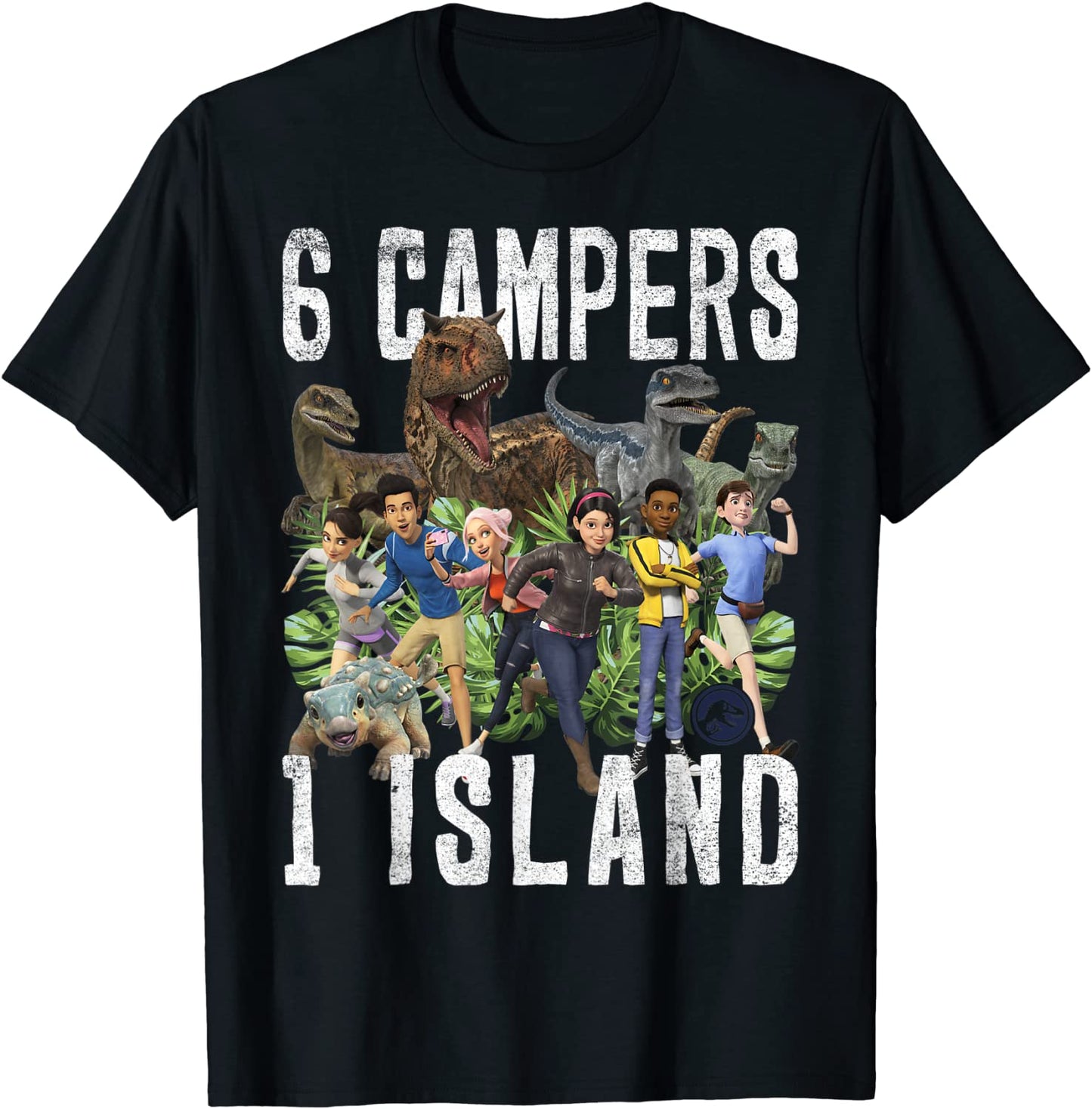 Jurassic World Camp Cretaceous 6 Campers 1 Island T-Shirt