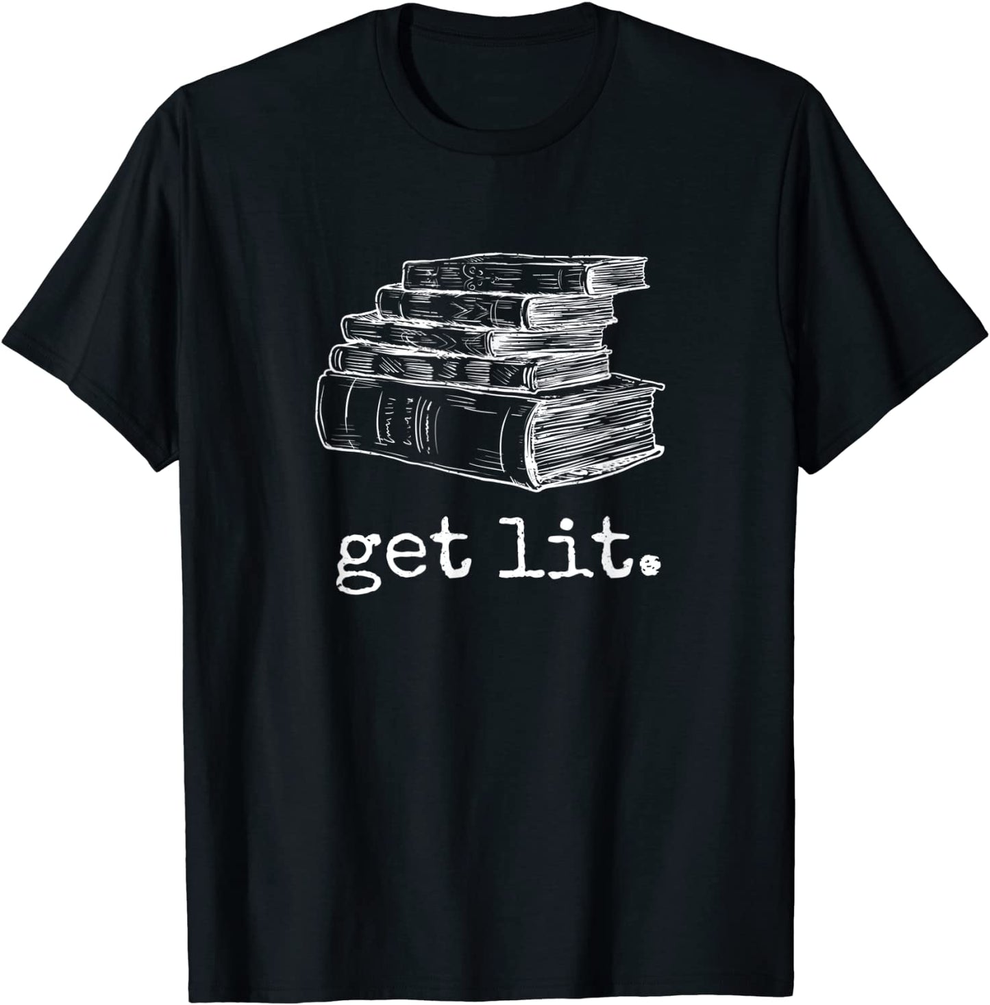 Get Lit with Books Funny Meme - Gift for Book Lover Reading T-Shirt