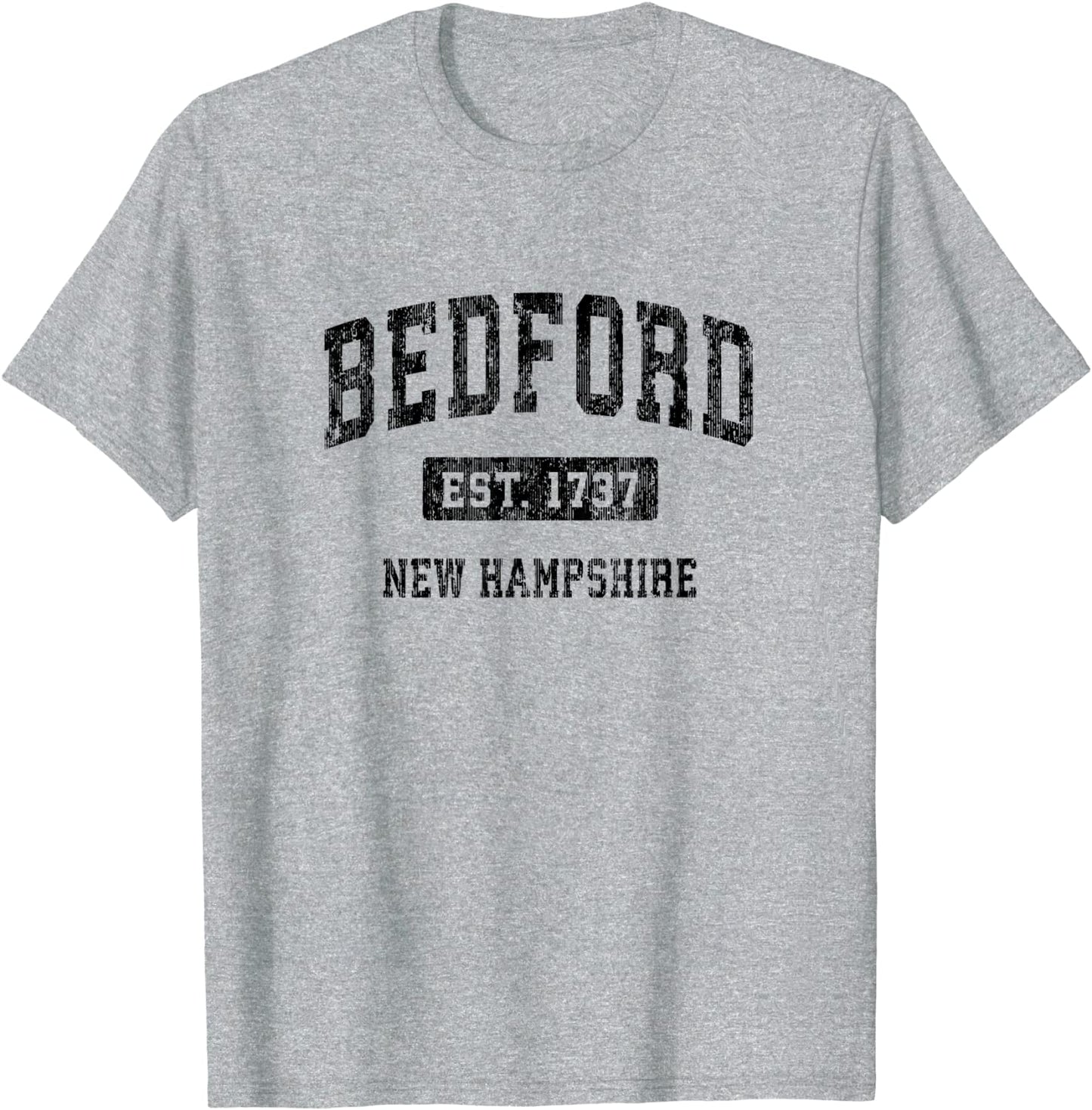 Bedford New Hampshire NH Vintage Sports Design Black Design T-Shirt