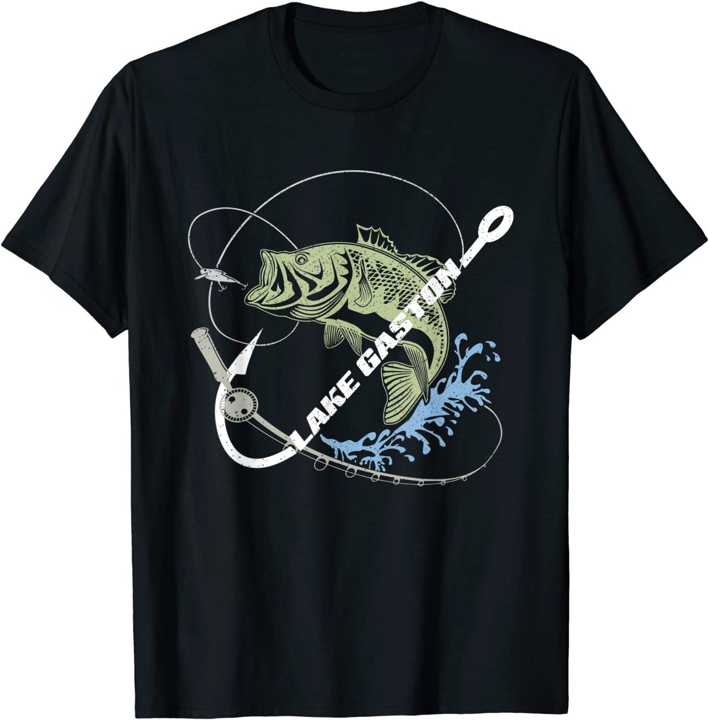 Lake Gaston Sport Fishing Vintage Souvenir Tee
