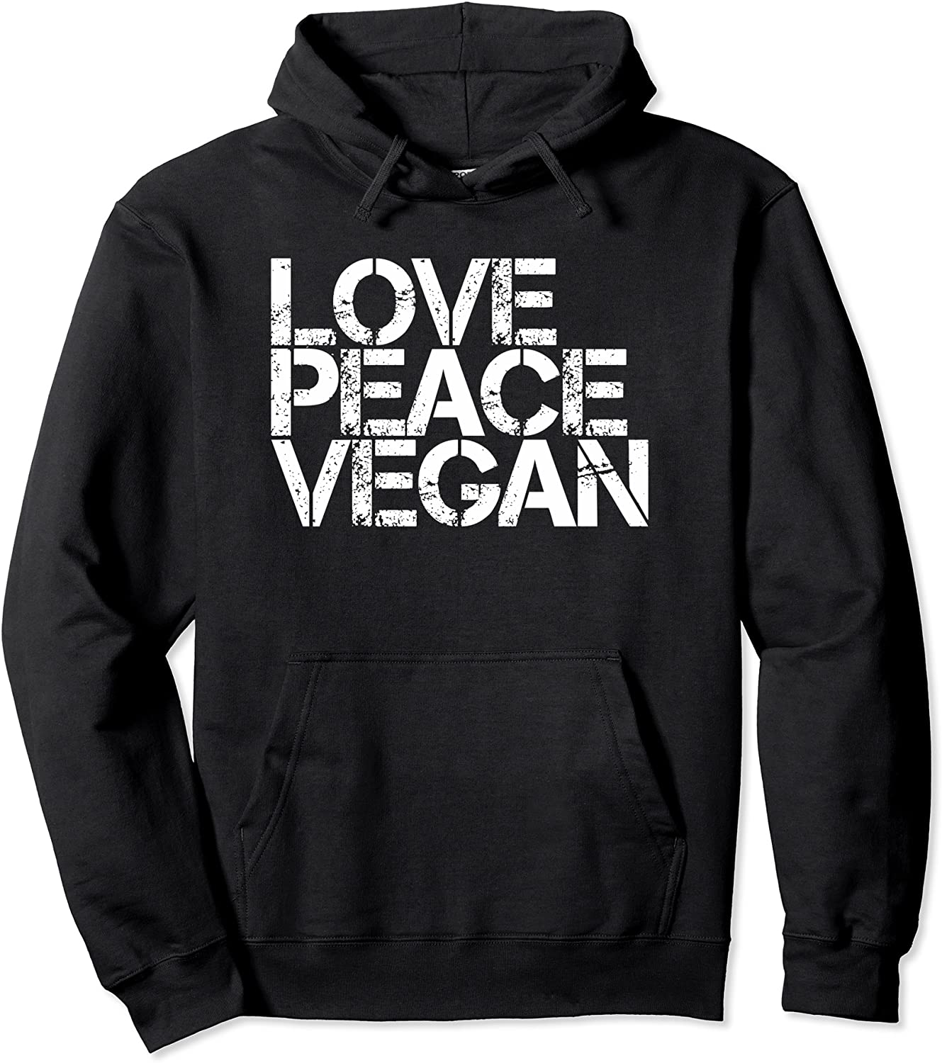 Love Peace Vegan - Vegan Clothing by The Dharma Store Pullover Hoodie