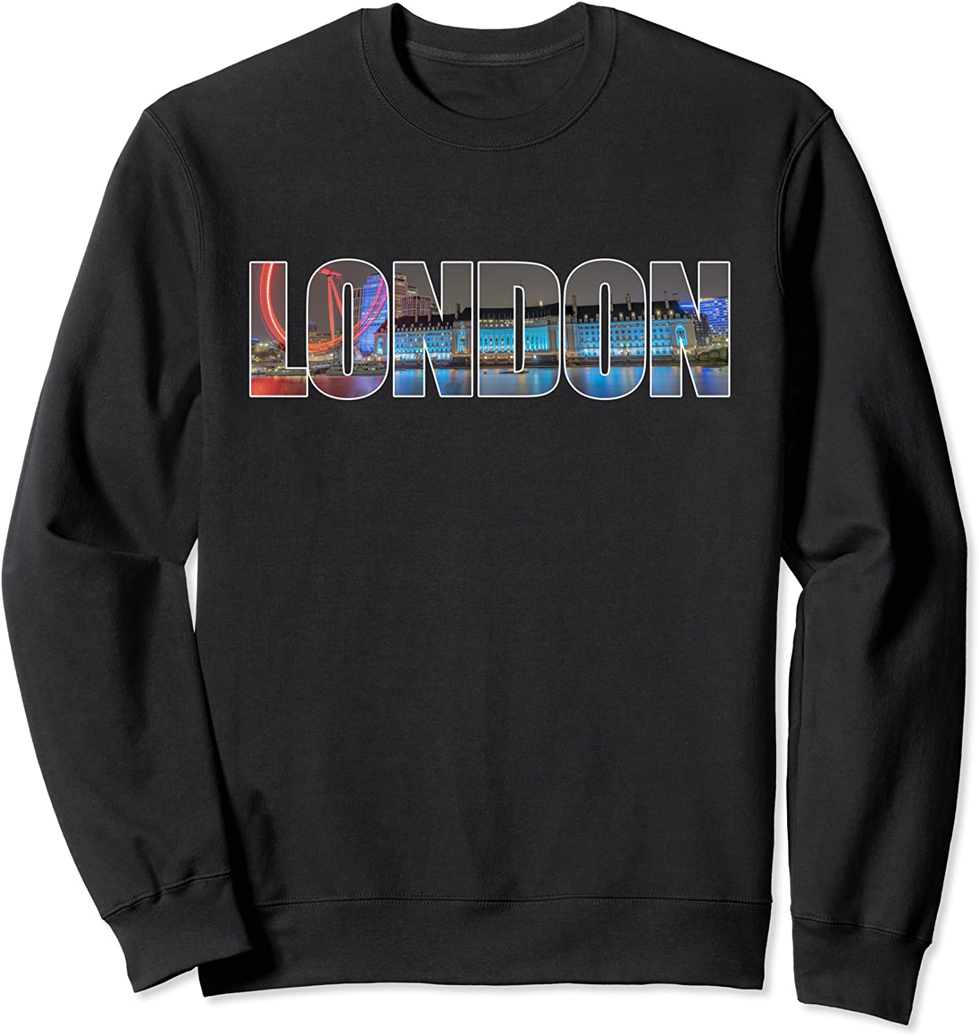 London City Skyline - London Eye County Hall Souvenir Sweatshirt