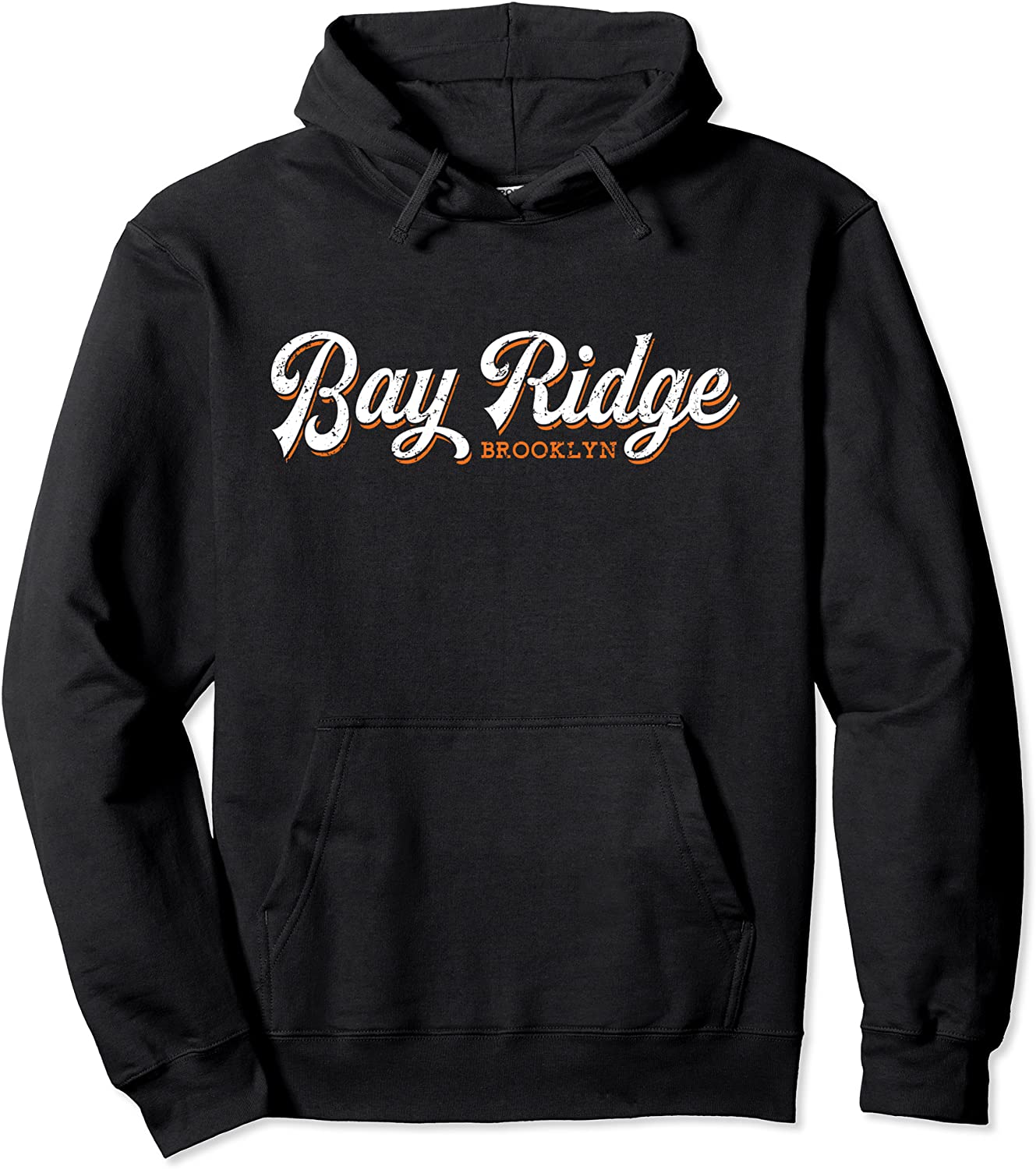 Bay Ridge Brooklyn Hoodie - Distressed Retro New York design