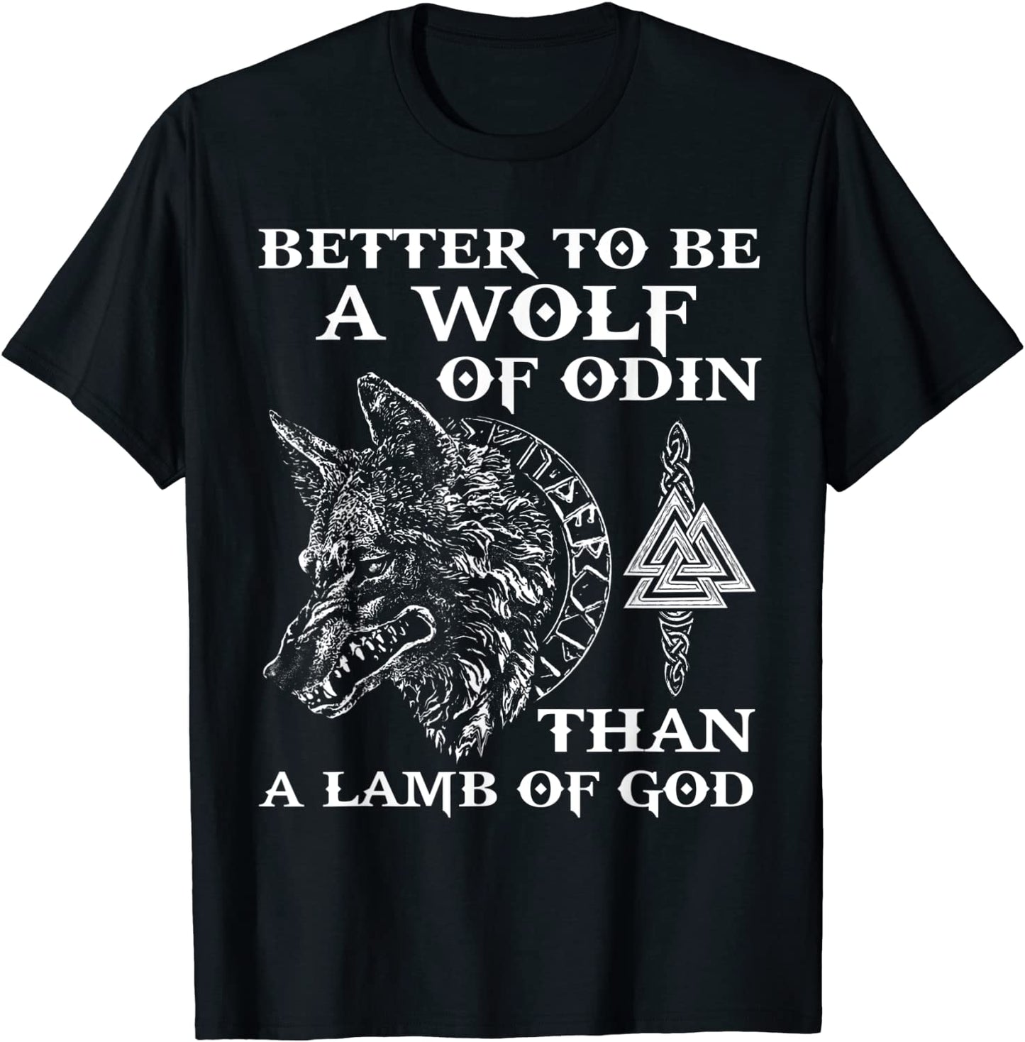 VIKINGS RISE - WOLF OF ODIN - NORSE MYTHOLOGY T-Shirt Gift