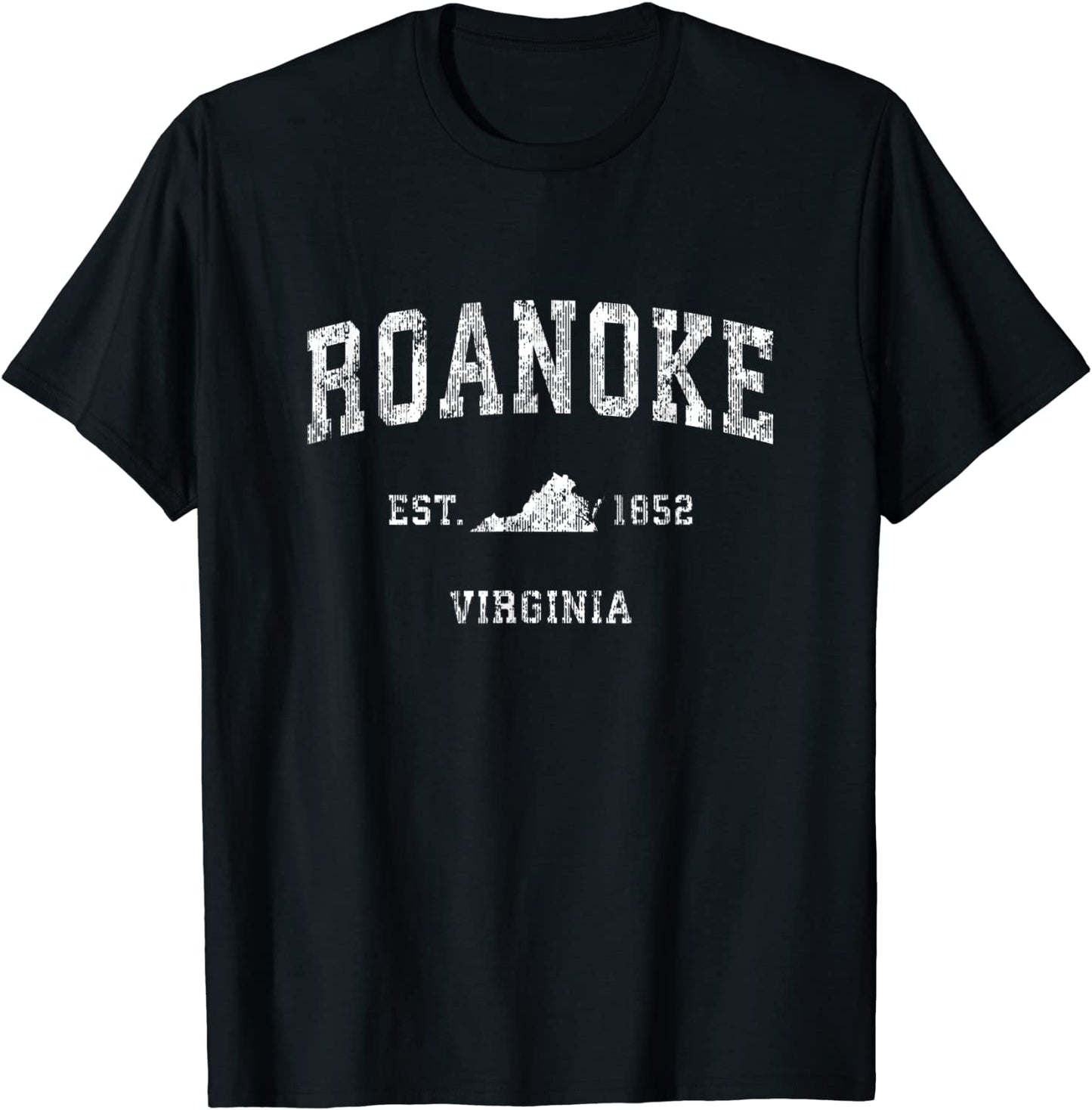 Roanoke Virginia VA Vintage Athletic Sports Design T-Shirt