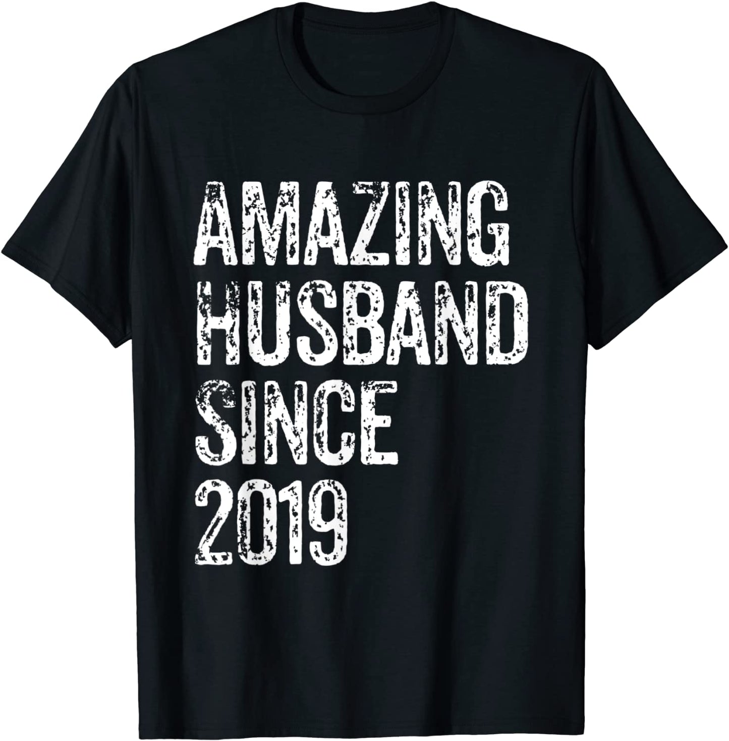 Amazing Husband Since 2019 2 Year Wedding Anniversary T-Shirt