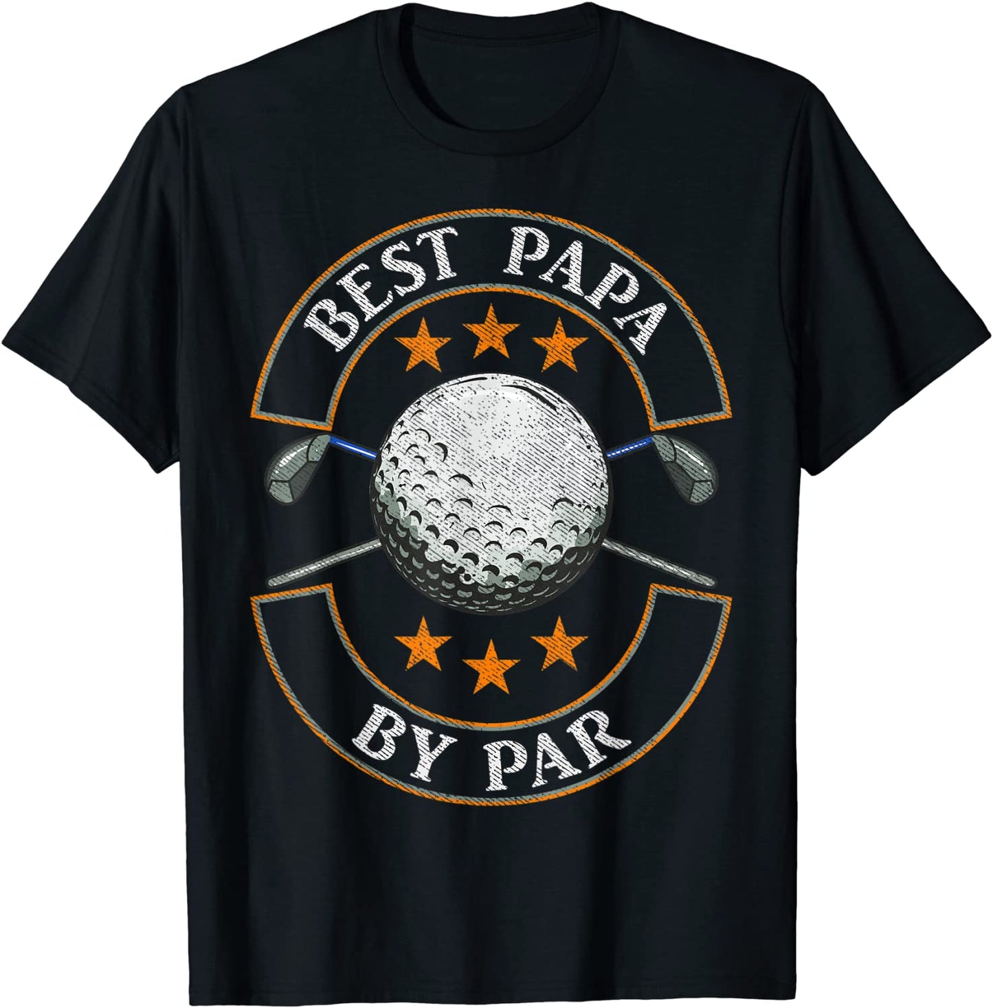 Mens Best Papa By Par Golf Lover Sports Fathers Day Gifts T-Shirt
