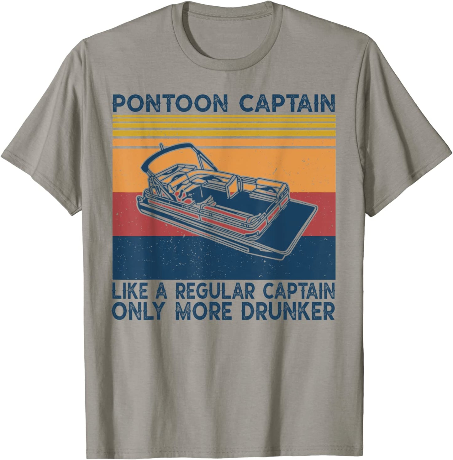 Pontoon captain like a regular captain T-shirt boat Vintage T-Shirt