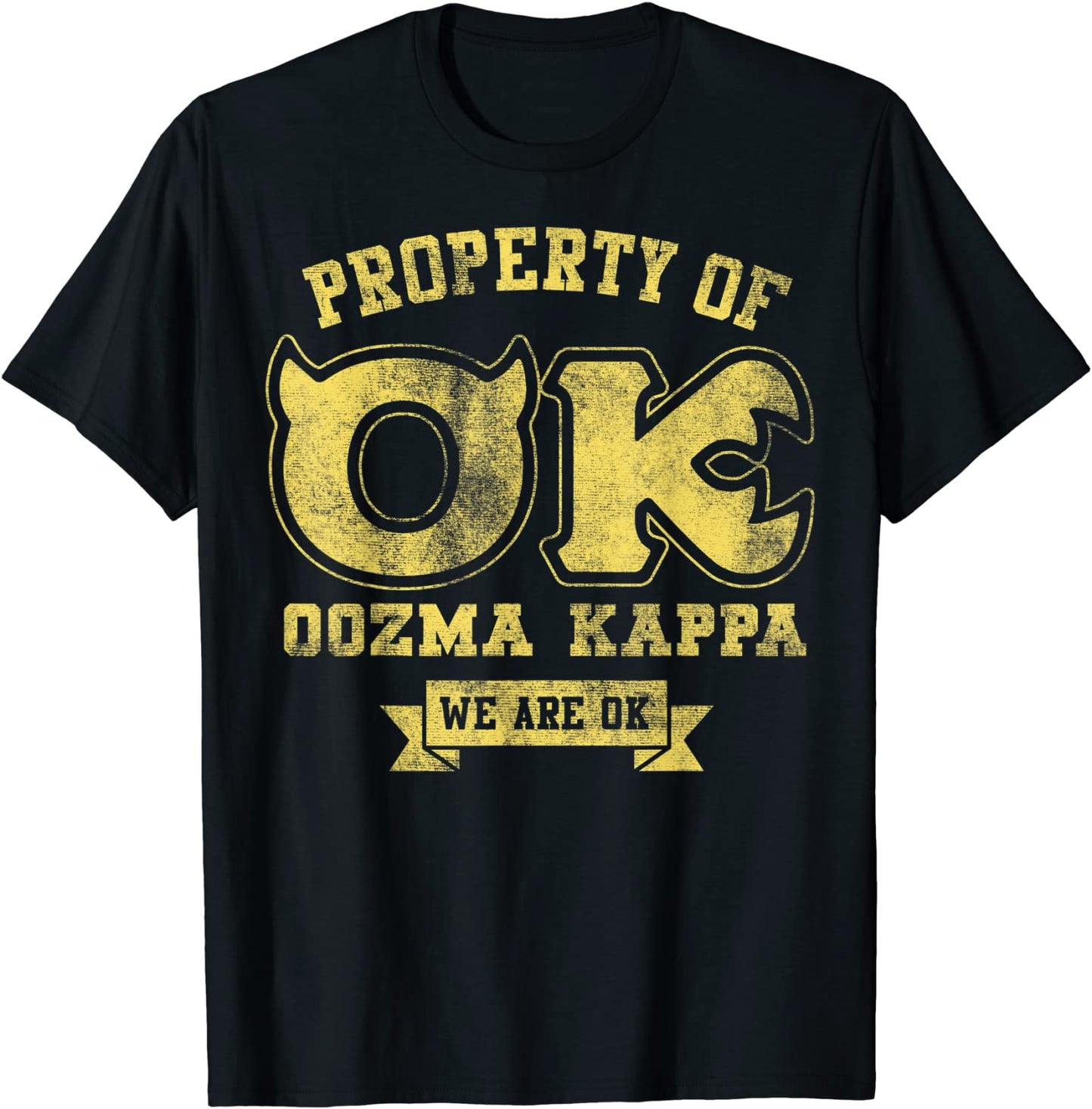 Disney Pixar Monsters University Property Of OK Logo T-Shirt