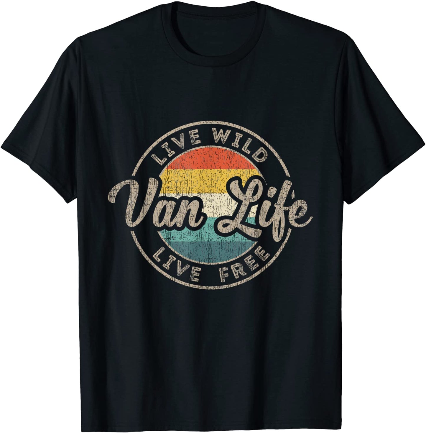 Van Life Clothing Retro Vintage Van Dwellers Vanlife Nomads T-Shirt