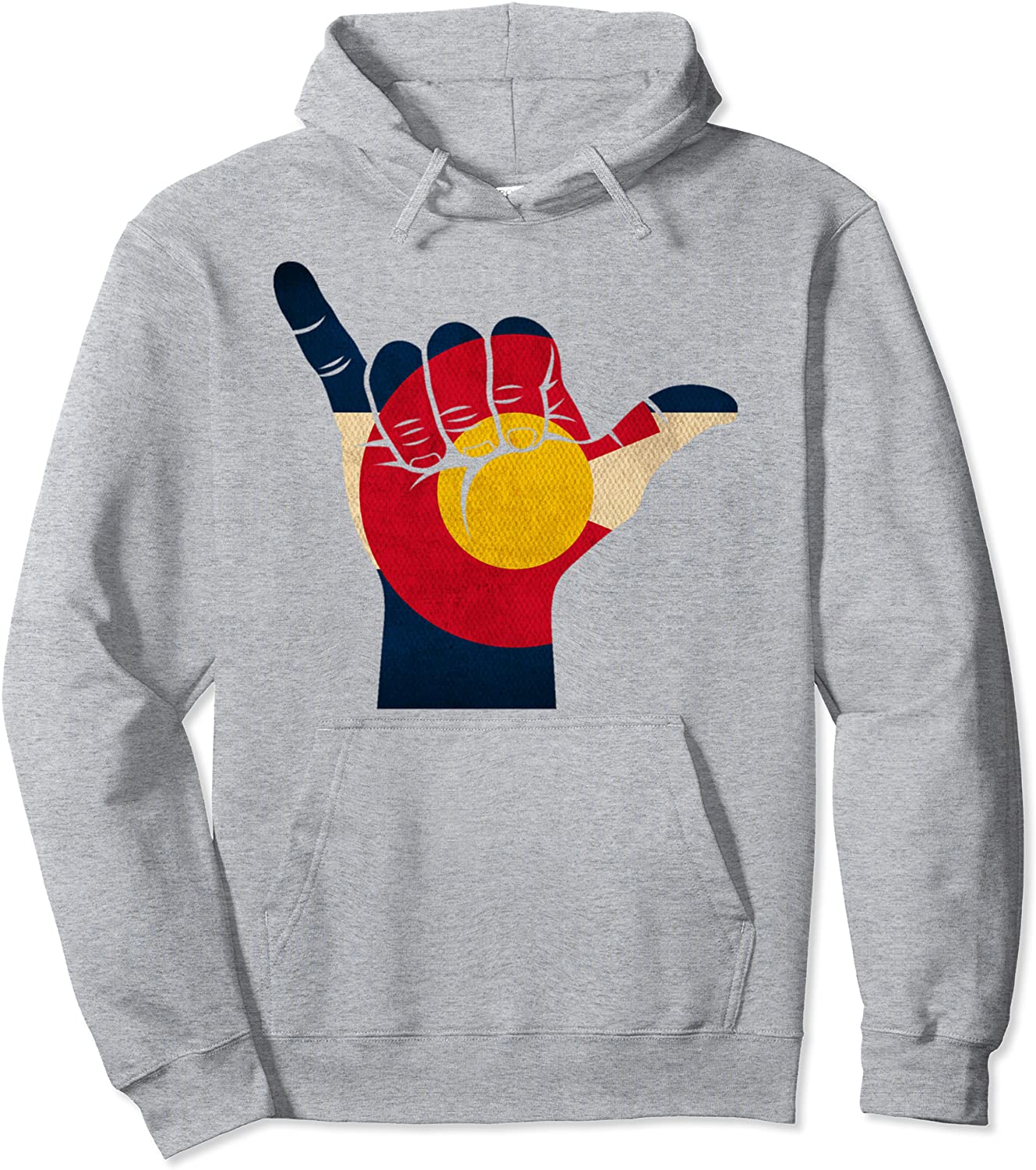 Colorado Rocky Mountain Shirt Shaka Sign Flag of Colorado Pullover Hoodie