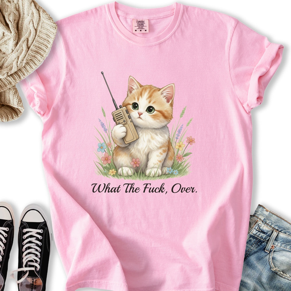 Wtf Over Cat T Tee Trendy Art