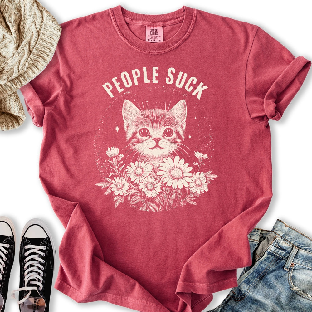 People Suck Cat T Tee Exclusive Design