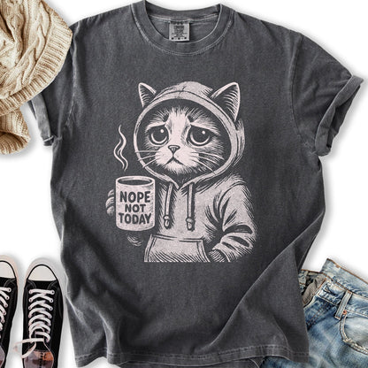 Nope Not Today Cat T Shirt Modern Design