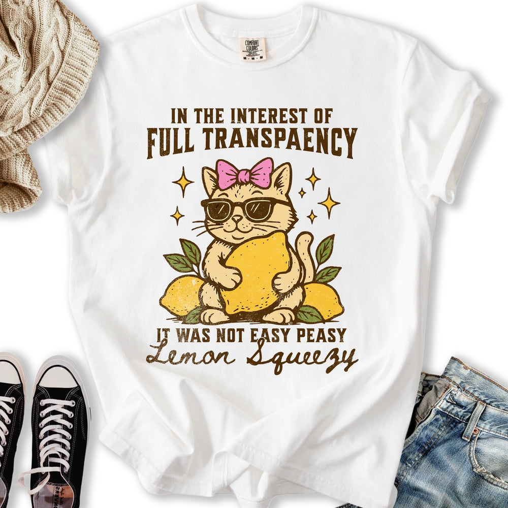 Lemon Squeezy Cat T Sweatshirt Retro Collection