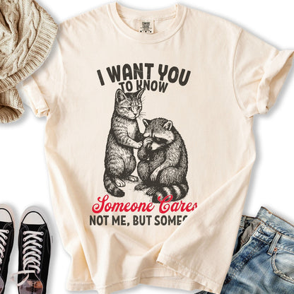 Someone Cares Cat T TShirt Exclusive Design