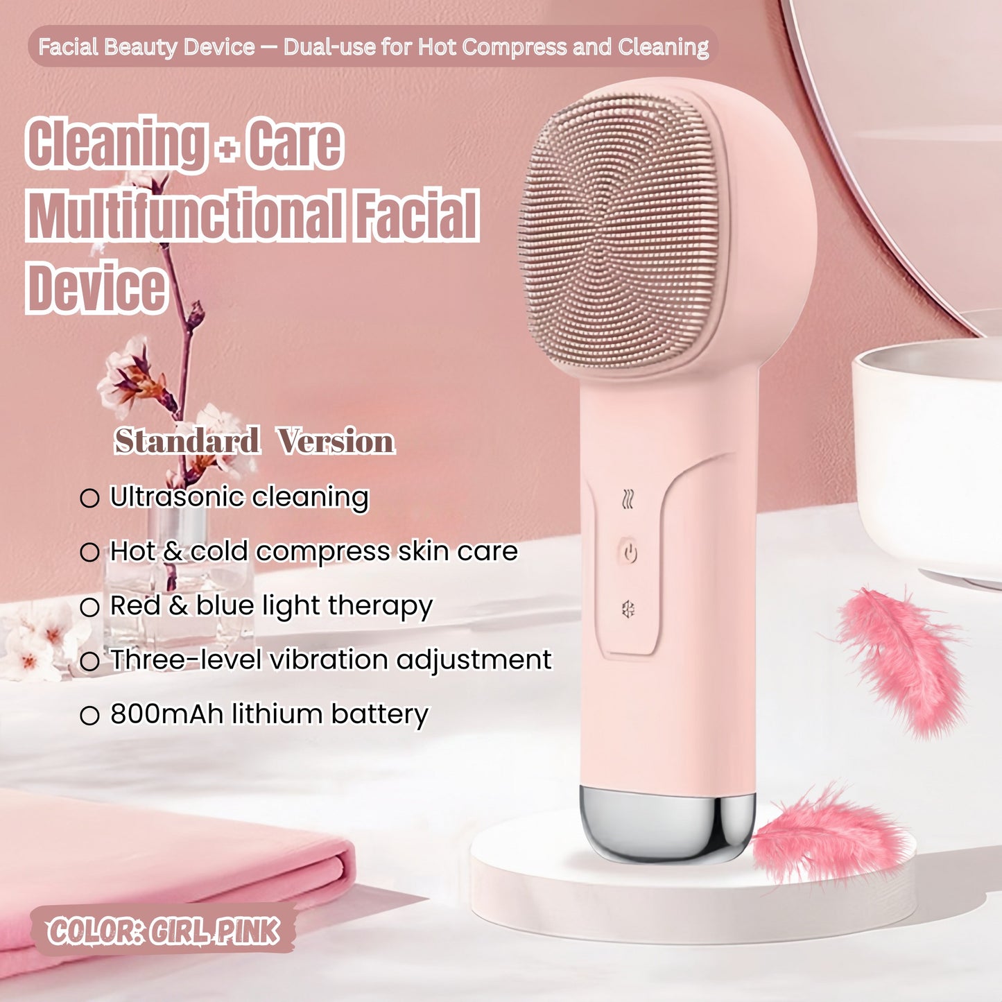 Waterproof Rechargeable Facial Cleanser 6-in-1