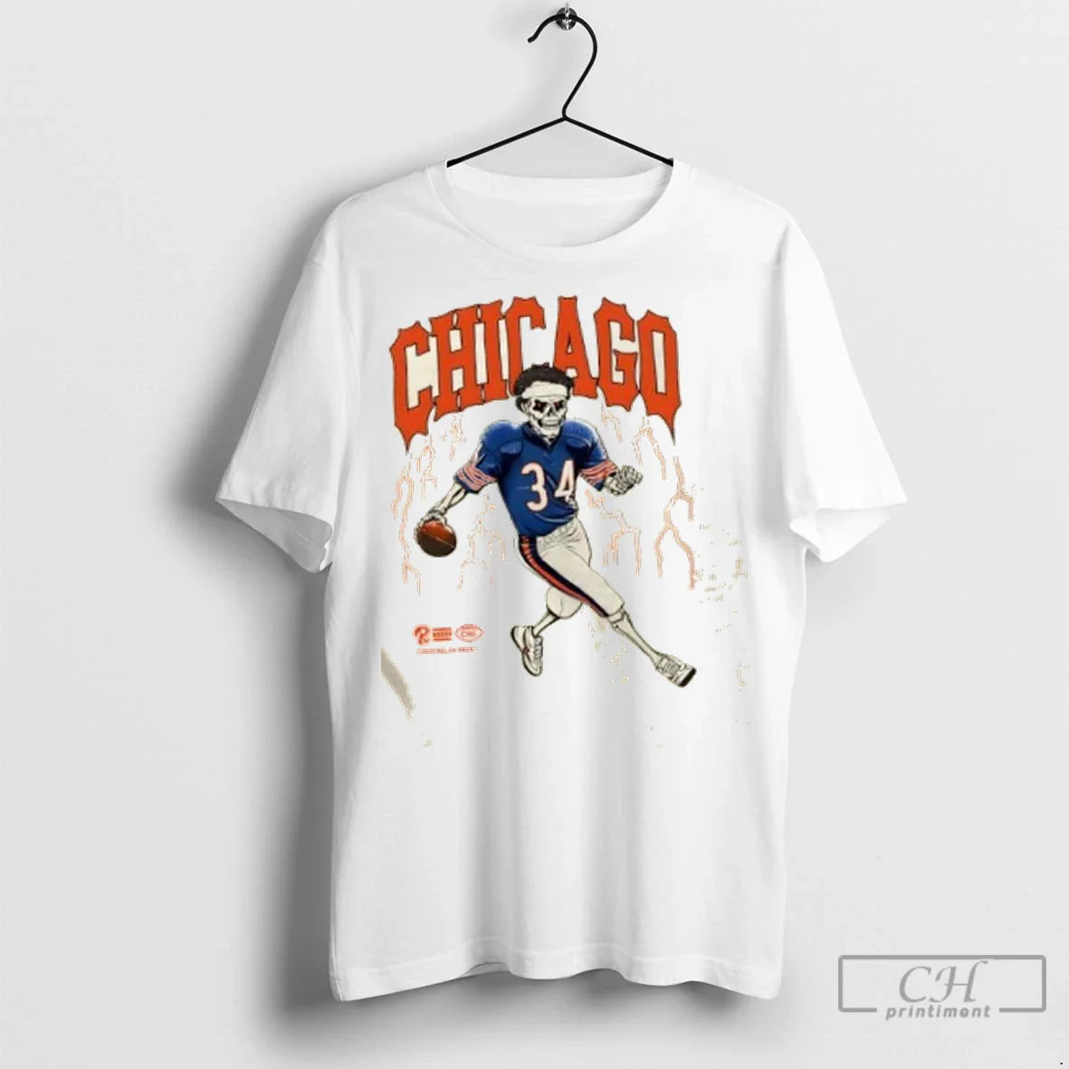 2025 Chicago Legacy Football Skeleton Lightning Tank Top Designer Look