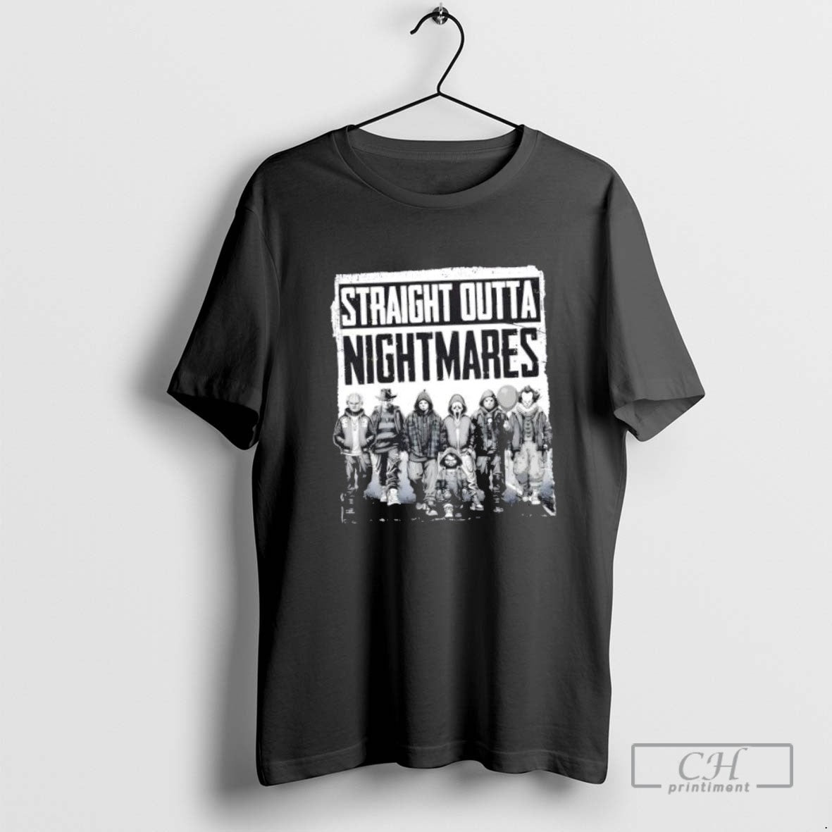 2025 Horror Movies Halloween Straight Outta Nightmares Sweatshirt