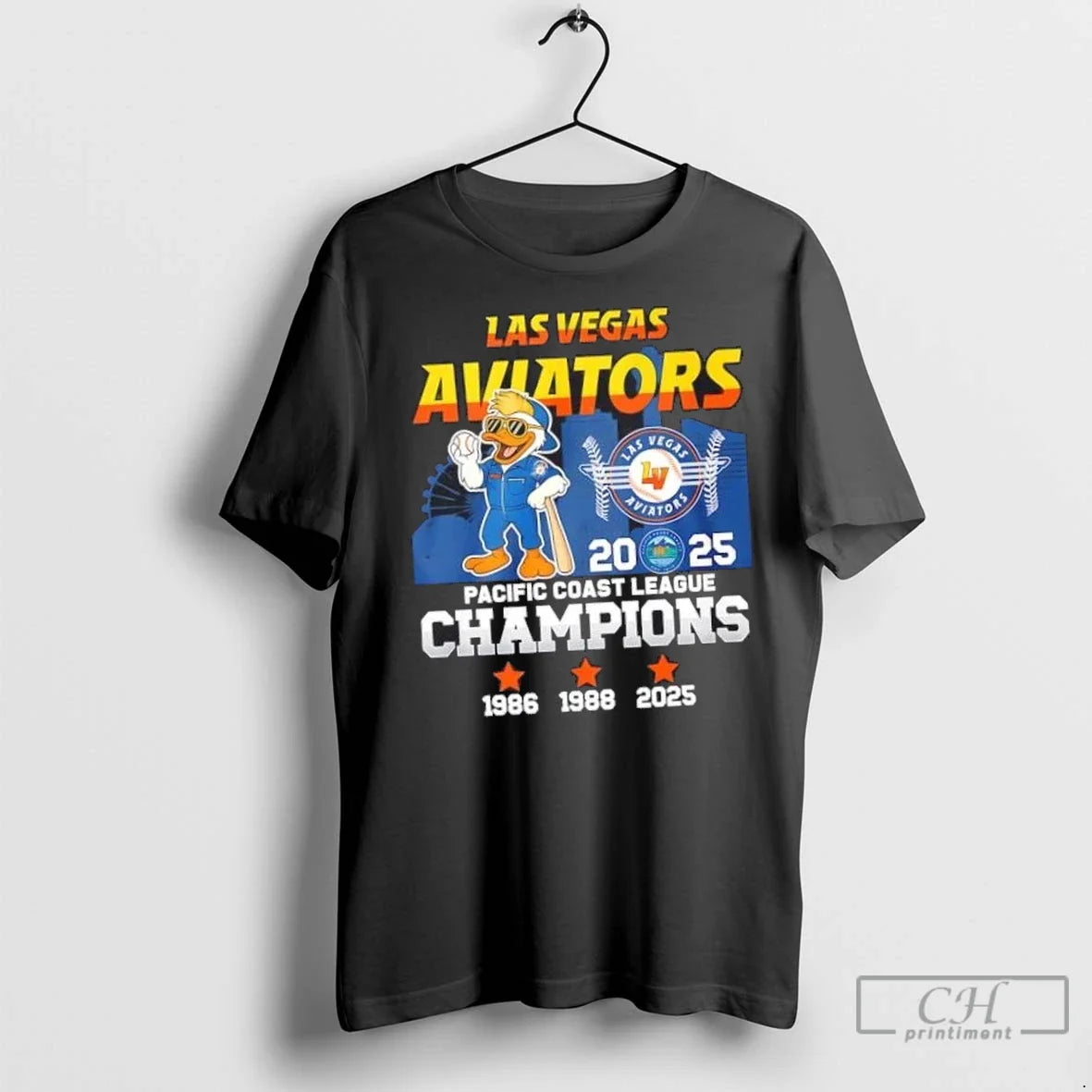 2025 Pacific Coast League Champions Las Vegas Aviators Mascot T