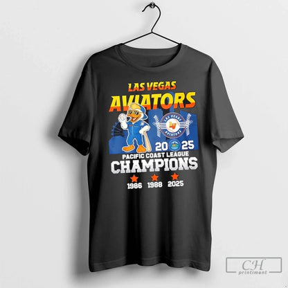 2025 Pacific Coast League Champions Las Vegas Aviators Mascot T