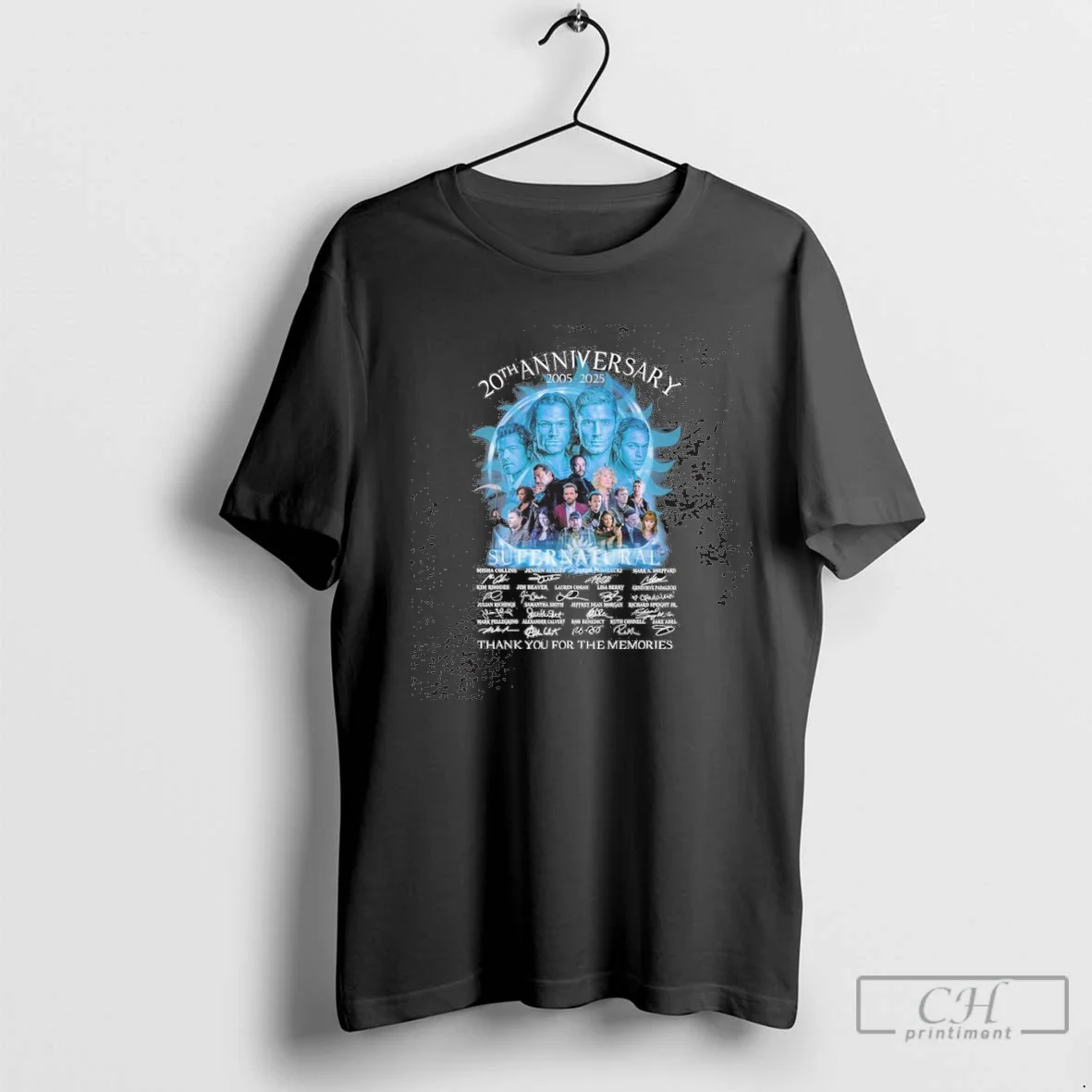 20Th Anniversary 2005 2025 Supernatural Thank You Memories Tee