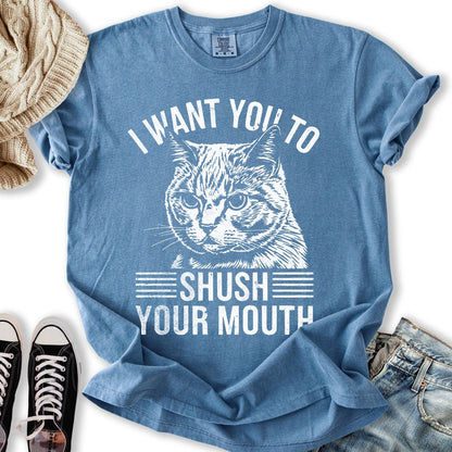 Shush Your Mouth T Hoodie Elegant Merch