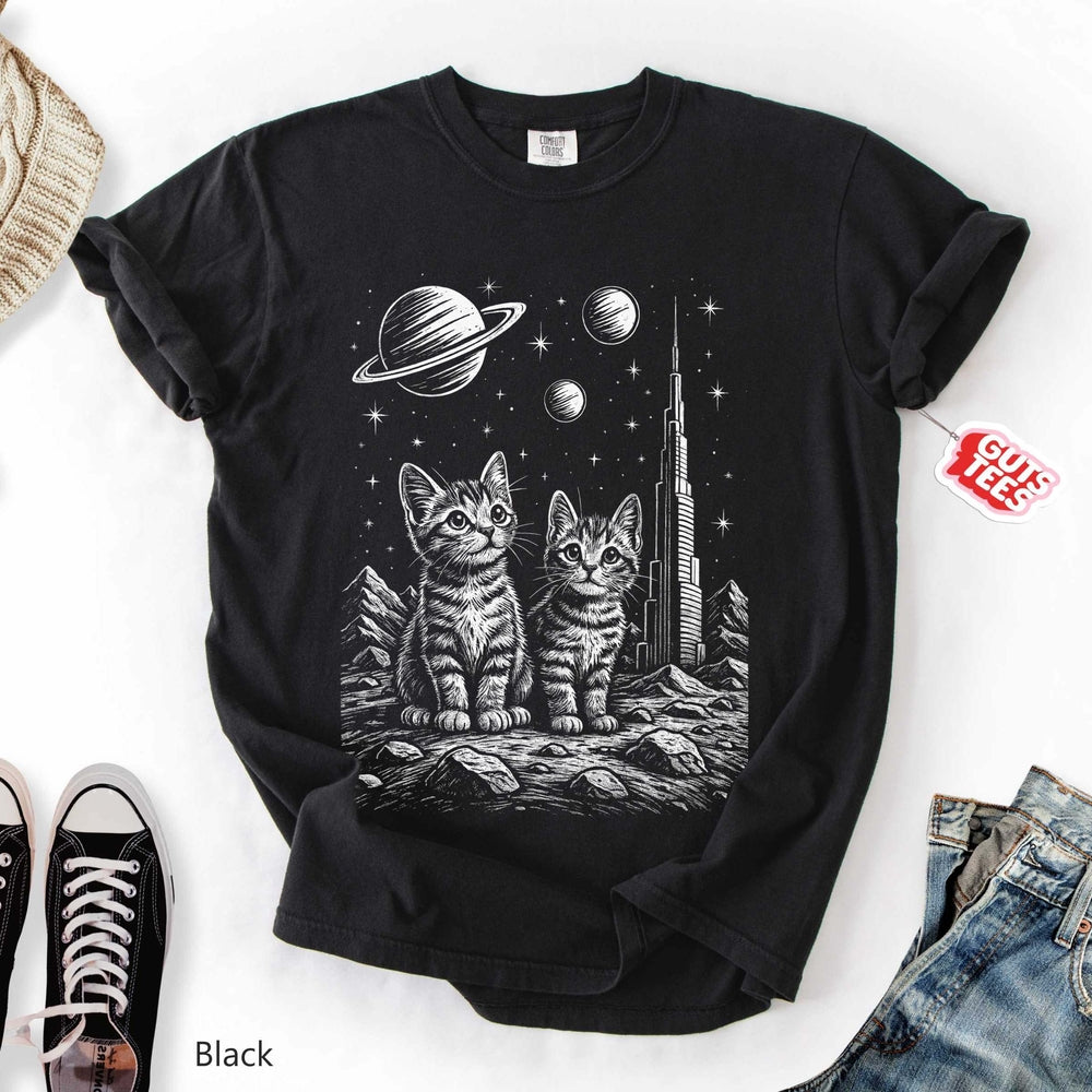 Cats Space T Long Sleeve Unique Fashion