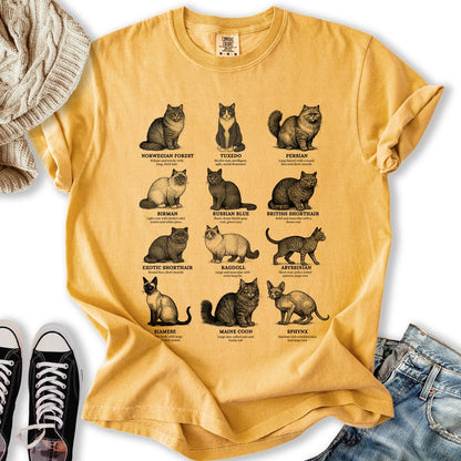 Cat Breeds T Long Sleeve Stylish Gift