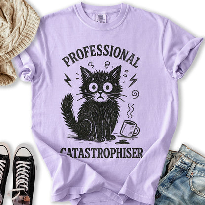 Professional Catastrophizer T Tee Retro Art