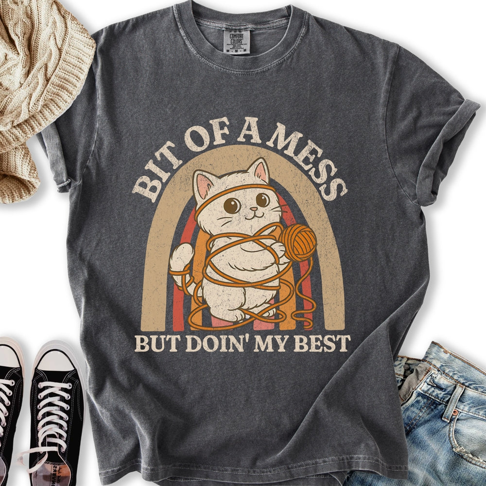 Doin My Best Cat T Tee Stylish Fashion