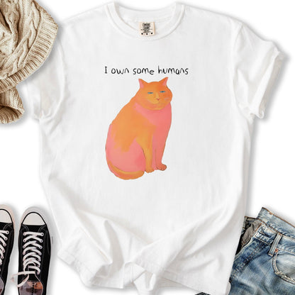 I Own Some Humans T Tee Retro Gift
