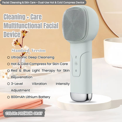 Waterproof Rechargeable Facial Cleanser 6-in-1