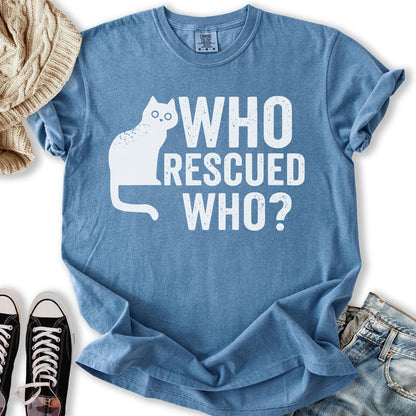 Who Rescued Who T Tank Top Authentic Collection