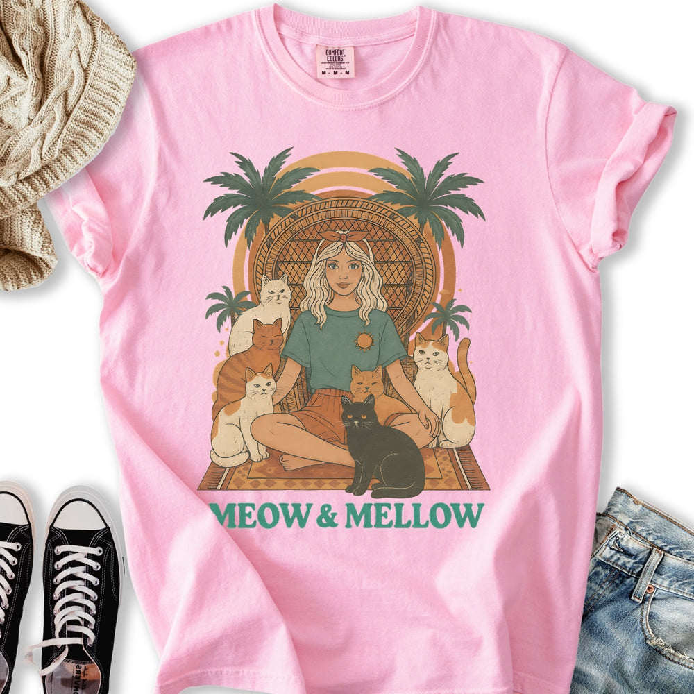 Meow And Mellow Cat T Tank Top Modern Outfit