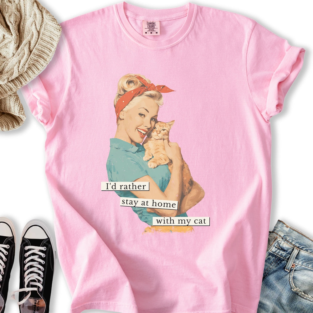Rather Stay Home T Tank Top Unique Look
