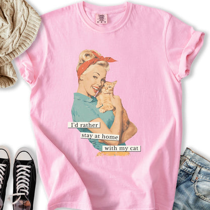 Rather Stay Home T Tank Top Unique Look