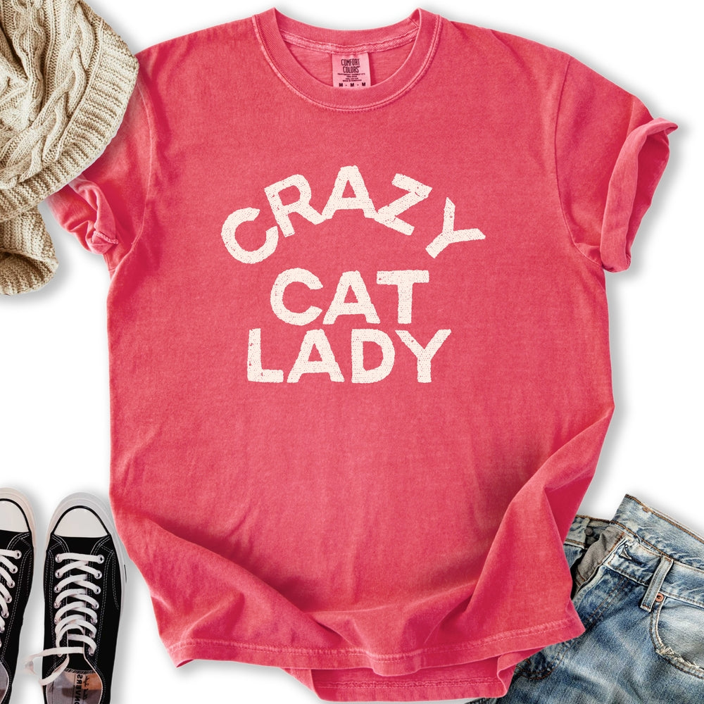 Crazy Cat Lady T TShirt Modern Collection