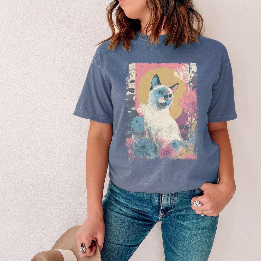 Siamese Pastel Art T Tee Designer Art