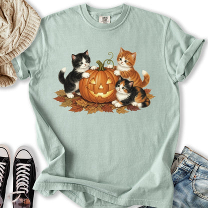 Fall Kittens T Long Sleeve Classic Design